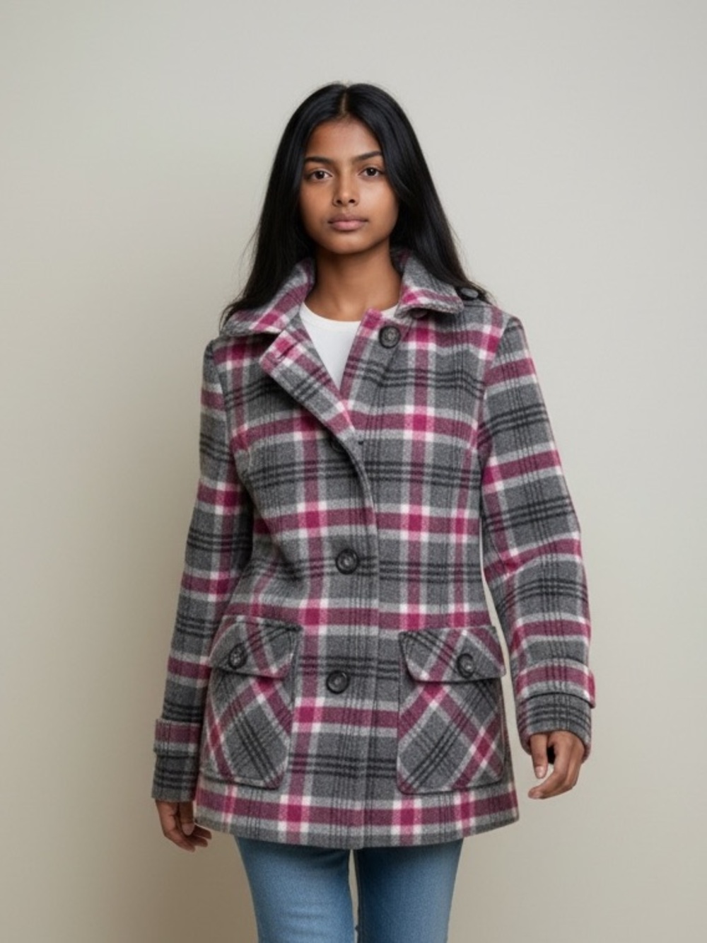 Bass Wool Pea Coat Size Medium